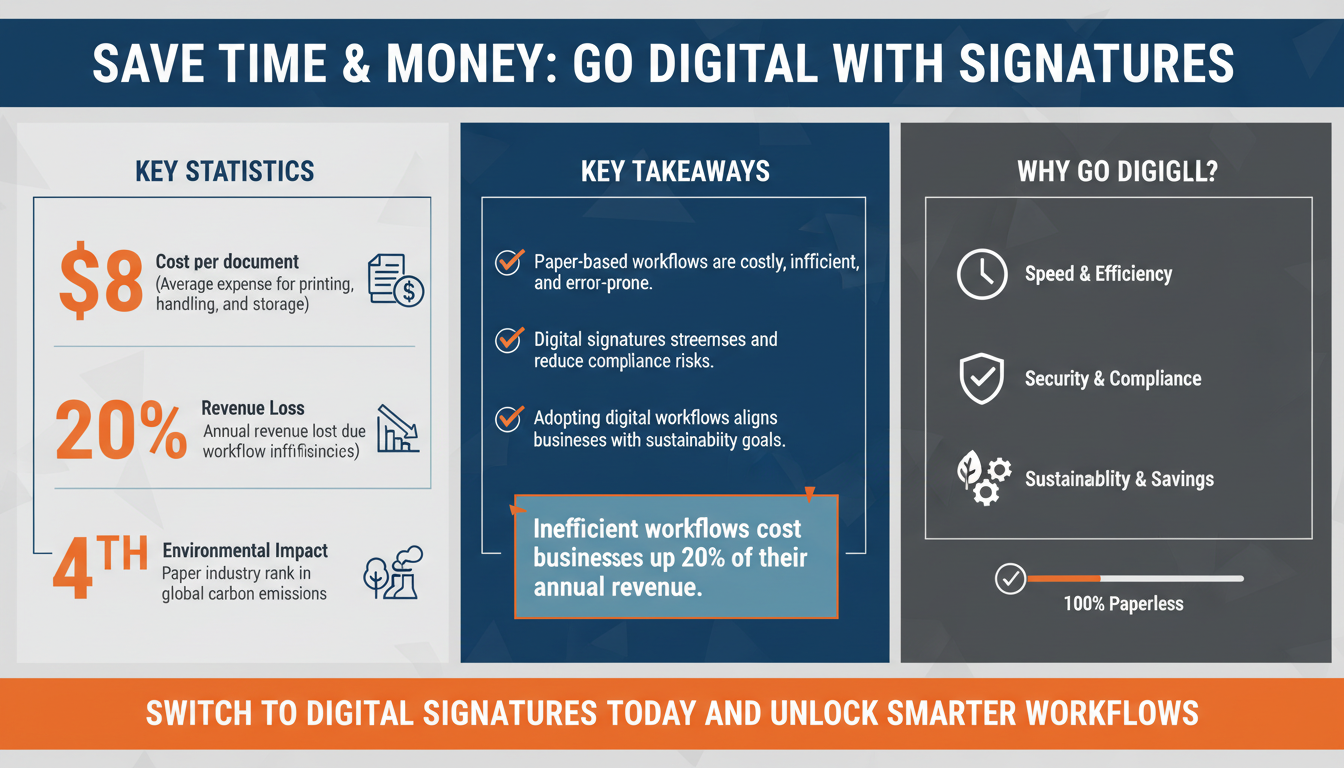The Cost of Inefficiency: How Digital Signatures Save Time and Money for Growing Businesses