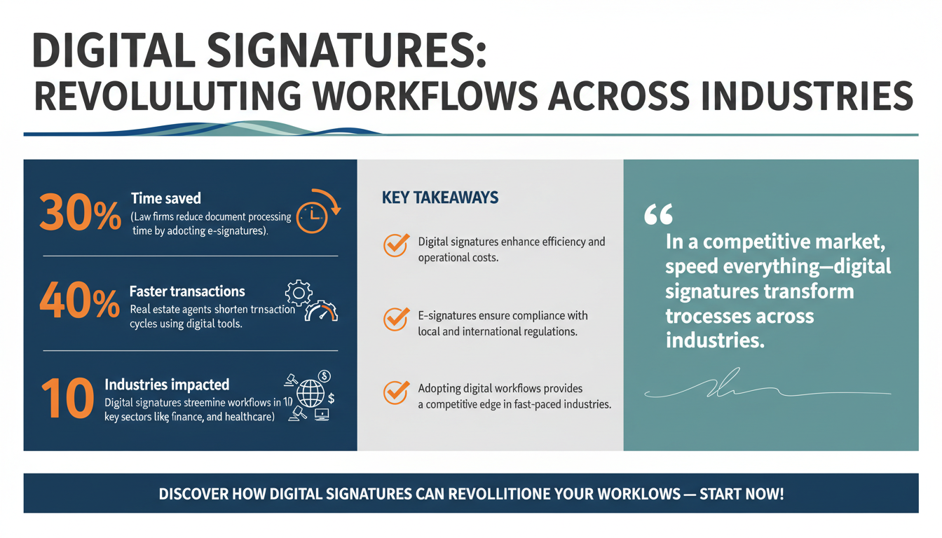 10 Industry-Specific Use Cases for Digital Signatures: Streamlining Workflows in Legal, Real Estate, Finance, and More