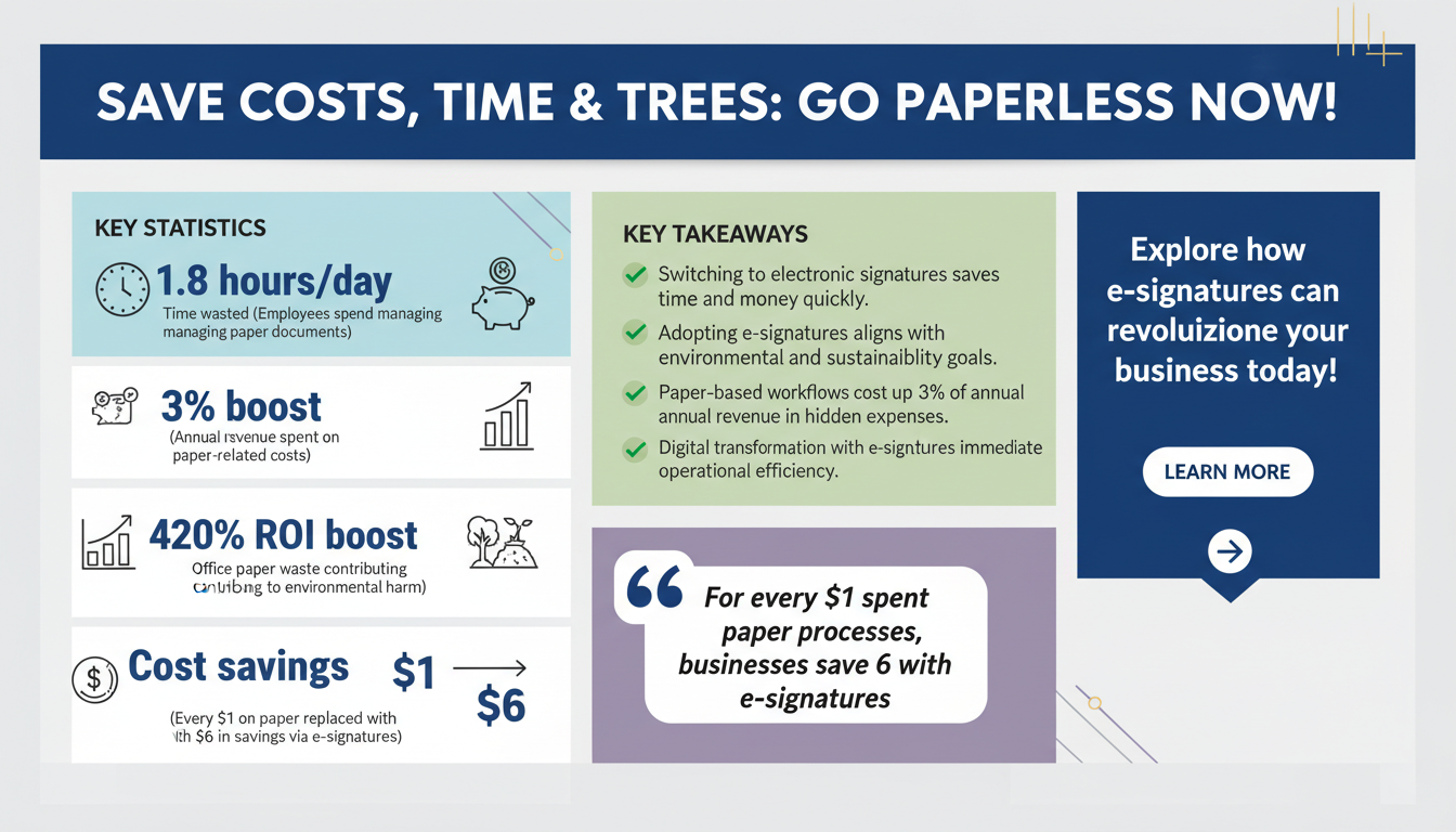The Business Case for Going Paperless: How Electronic Signatures Drive ROI and Efficiency